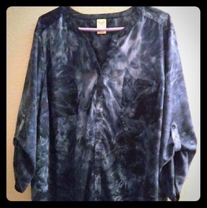 4XL Tunic 3/4 length sleeve blouse